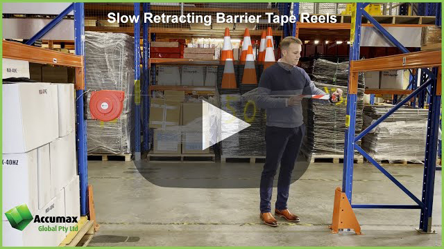 Slow Retracting Barrier Tape Reels