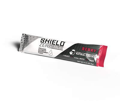 SHIELD Zero Electrolyte Powder Single Serve Sachets – 100 Pack 12 SWRD ShieldZEROPacket Single Berry 1