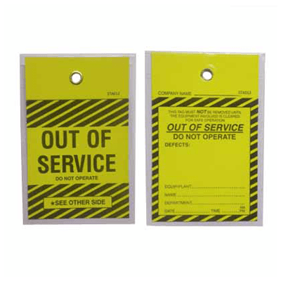 TDT118TP Tamper Proof Tag Out Of Service Web 1