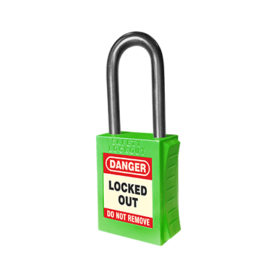 UL405 G KA Premium Padlock Green Nylon Keyed Alike Web 1