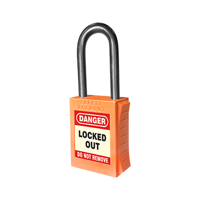 UL405 O Premium Padlock Orange Nylon Keyed Differently Web 1