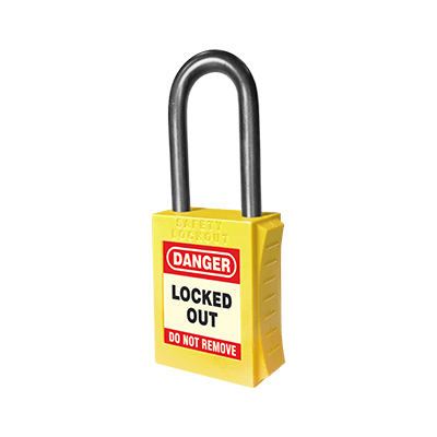 UL405 Y KA Premium Padlock Yellow Nylon Keyed Alike Web 1