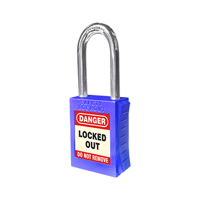 UL418 B Premium Padlock Blue Metal Keyed Differently Web 1
