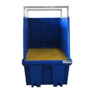 MAXBund Single IBC Bunded Pallet with Shroud c/w Frame & Fixings