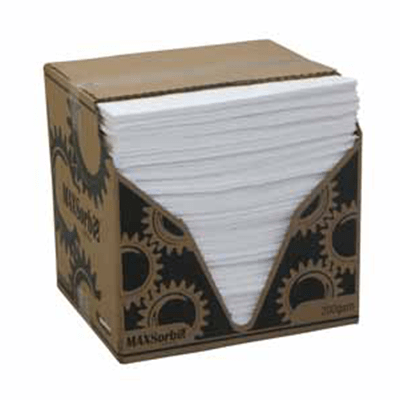 200gsm Oil & Fuel Absorbent Pads - PK/200 200gsm Oil & Fuel Absorbent Pads - PK/200